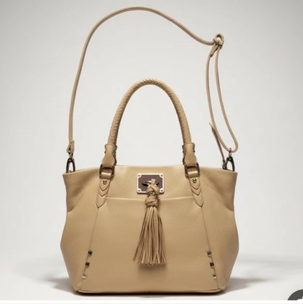 🫶SALE! LEATHER Elliott Lucca hobo bag with tassle